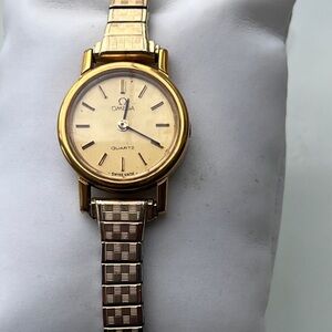 Omega Gold-Tone Quartz Timepiece (not working)